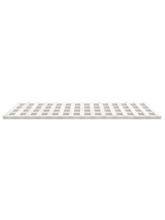 Rám postele bílý 200 x 200 cm masivní borovice