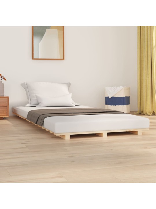 Rám postele 90 x 190 cm masivní borové dřevo