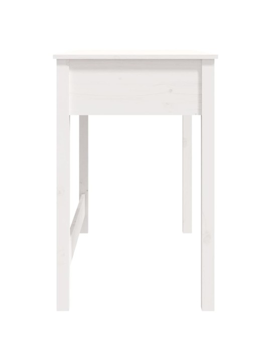 Psací stůl se zásuvkami bílý 100x50x78 cm masivní borové dřevo