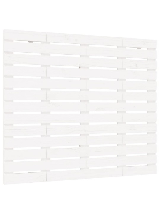 Nástěnné čelo postele bílé 106x3x91,5 cm masivní borové dřevo