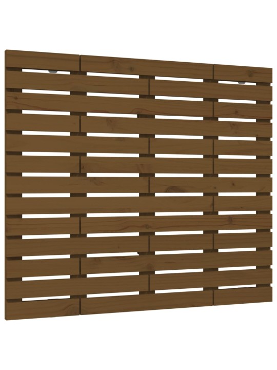Nástěnné čelo postele medově hnědé 96x3x91,5 cm borové dřevo