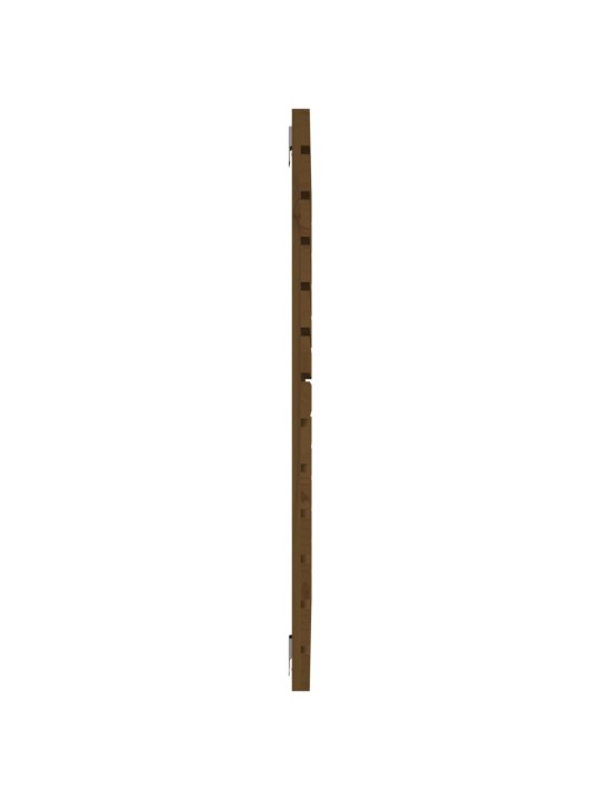 Nástěnné čelo postele medově hnědé 146x3x91,5 cm borové dřevo