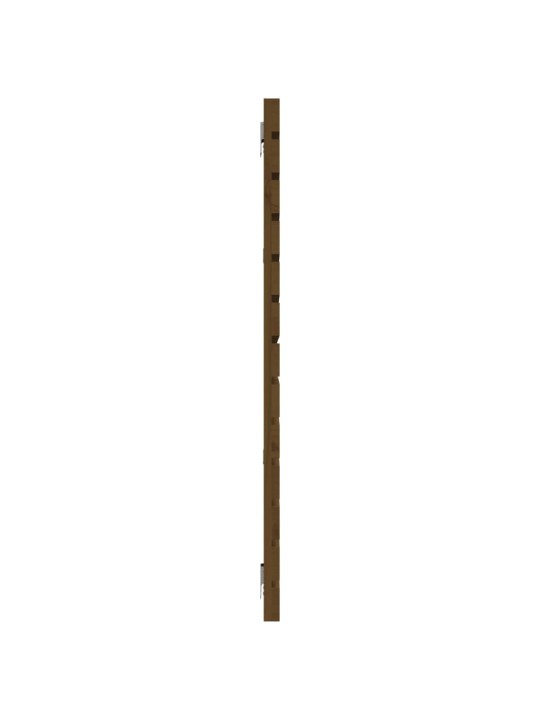 Nástěnné čelo postele medově hnědé 156x3x91,5 cm borové dřevo