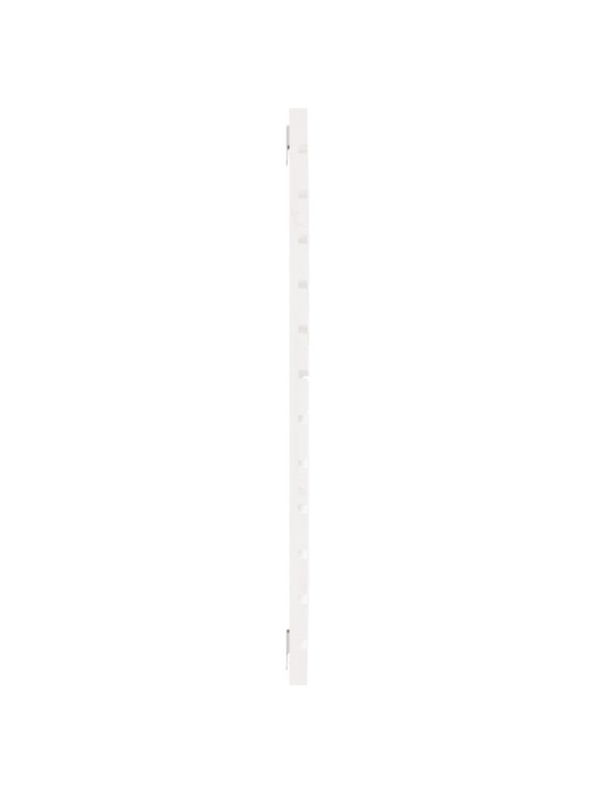 Nástěnné čelo postele bílé 81x3x91,5 cm masivní borové dřevo