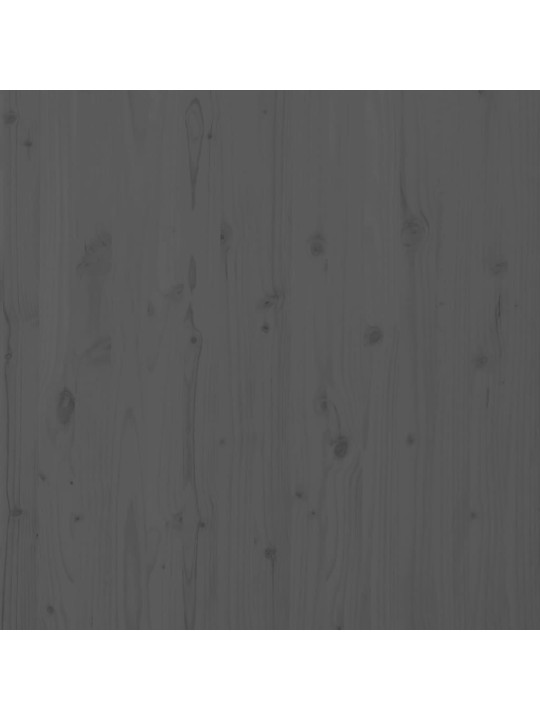 Nástěnné čelo postele šedé 166x3x91,5 cm masivní borové dřevo