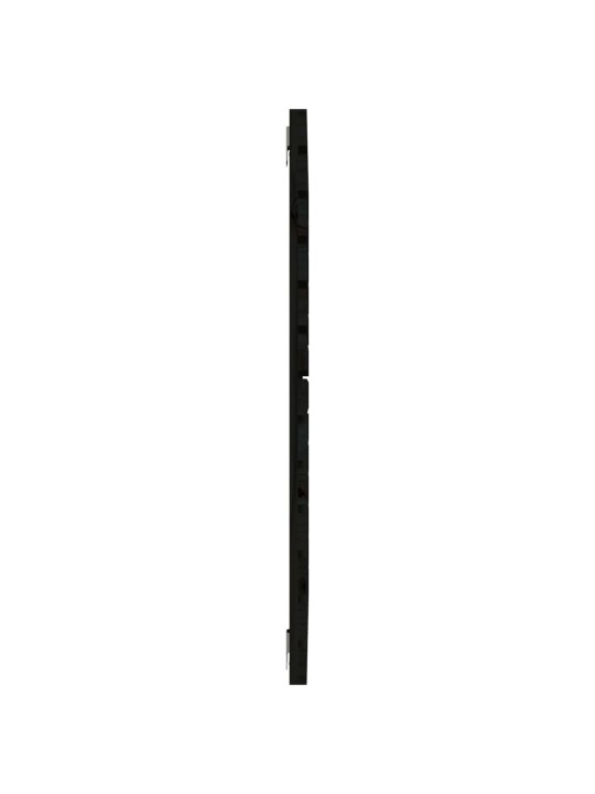 Nástěnné čelo postele černé 141x3x91,5 cm masivní borové dřevo