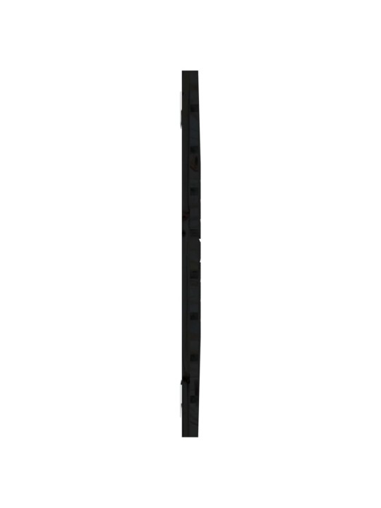 Nástěnné čelo postele černé 81 x 3 x 63 cm masivní borové dřevo