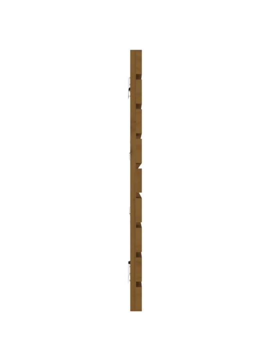 Nástěnné čelo postele medově hnědé 166x3x63 cm masivní borovice