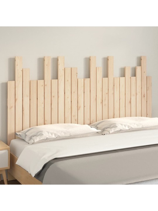 Nástěnné čelo postele 146,5 x 3 x 80 cm masivní borové dřevo