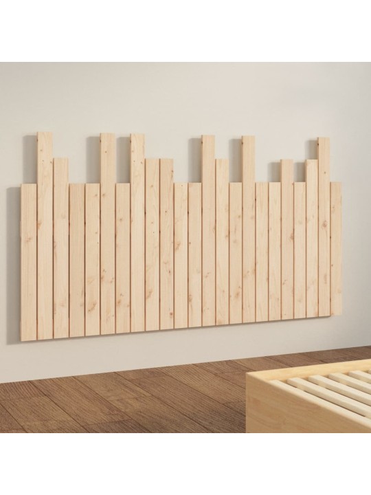 Nástěnné čelo postele 146,5 x 3 x 80 cm masivní borové dřevo