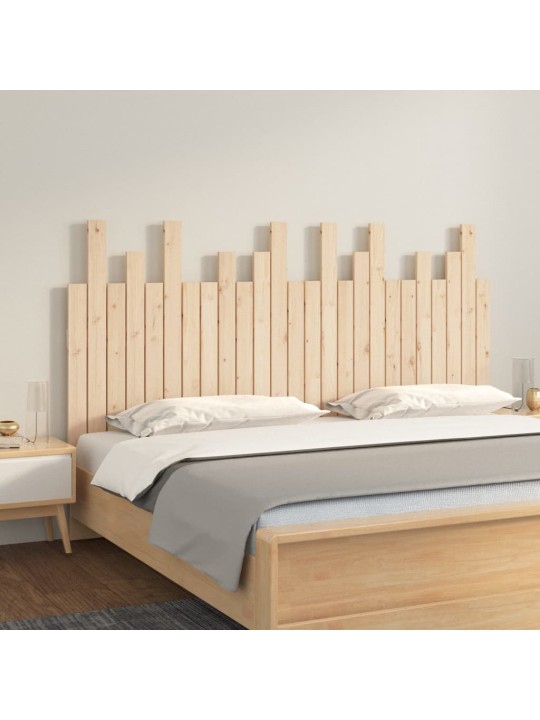 Nástěnné čelo postele 159,5 x 3 x 80 cm masivní borové dřevo