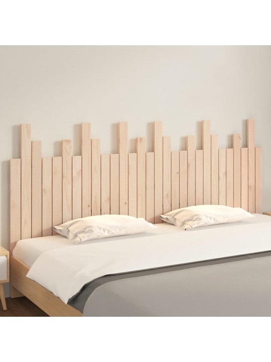 Nástěnné čelo postele 185 x 3 x 80 cm masivní borové dřevo