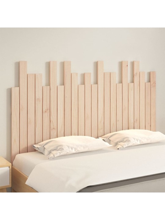 Nástěnné čelo postele 140 x 3 x 80 cm masivní borové dřevo