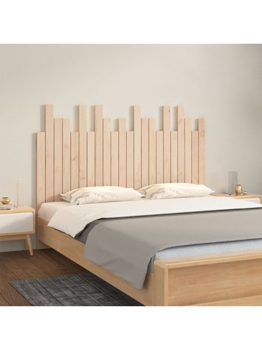 Nástěnné čelo postele 140 x 3 x 80 cm masivní borové dřevo