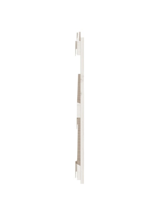 Nástěnné čelo postele bílé 108 x 3 x 60 cm masivní borové dřevo