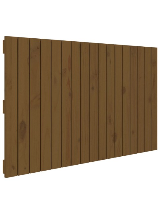 Nástěnné čelo postele medově hnědé 108x3x60 cm masivní borovice