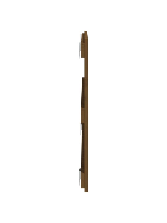 Nástěnné čelo postele medově hnědé 108x3x60 cm masivní borovice