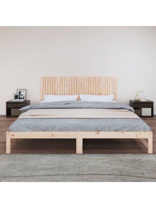 Nástěnné čelo postele 204 x 3 x 60 cm masivní borové dřevo