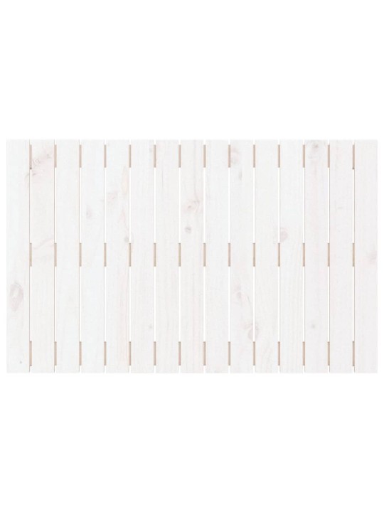 Nástěnné čelo postele bílé 95,5x3x60 cm masivní borové dřevo