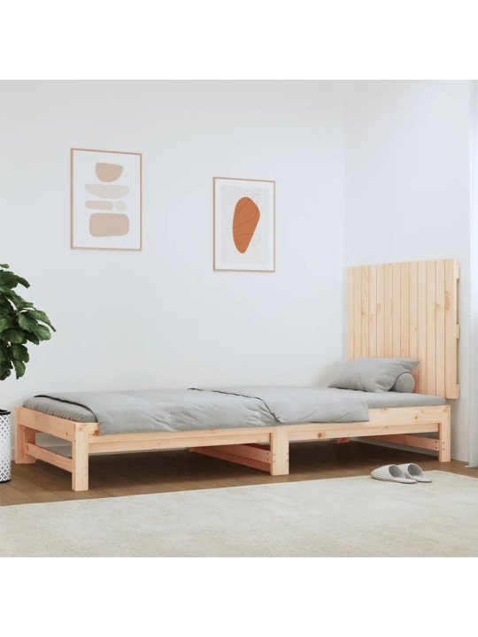 Nástěnné čelo postele 82,5 x 3 x 60 cm masivní borové dřevo