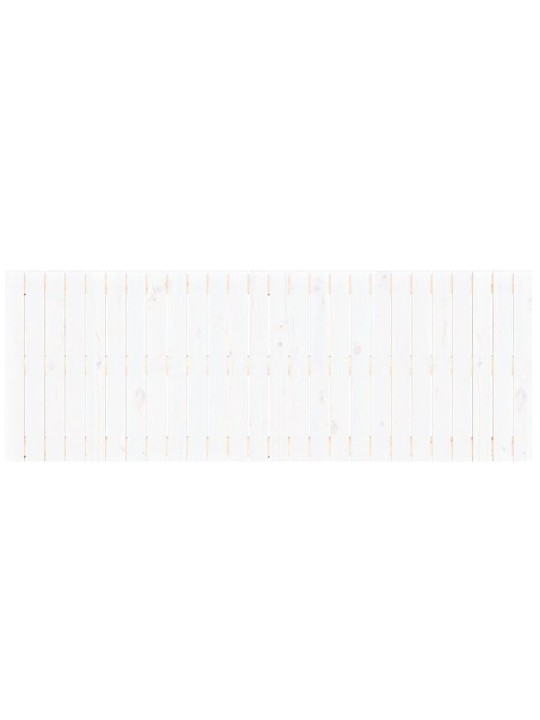 Nástěnné čelo postele bílé 166 x 3 x 60 cm masivní borové dřevo