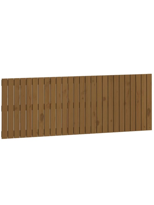 Nástěnné čelo postele medově hnědé 166x3x60 cm masivní borovice