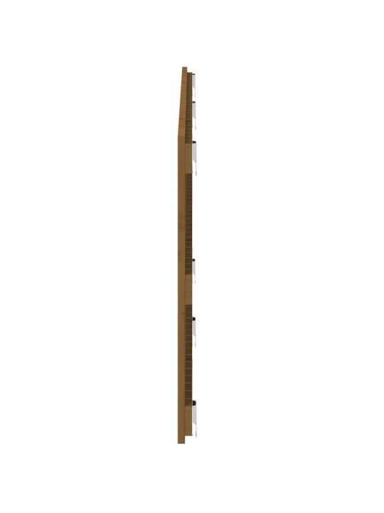 Nástěnné čelo postele medově hnědé 166x3x60 cm masivní borovice