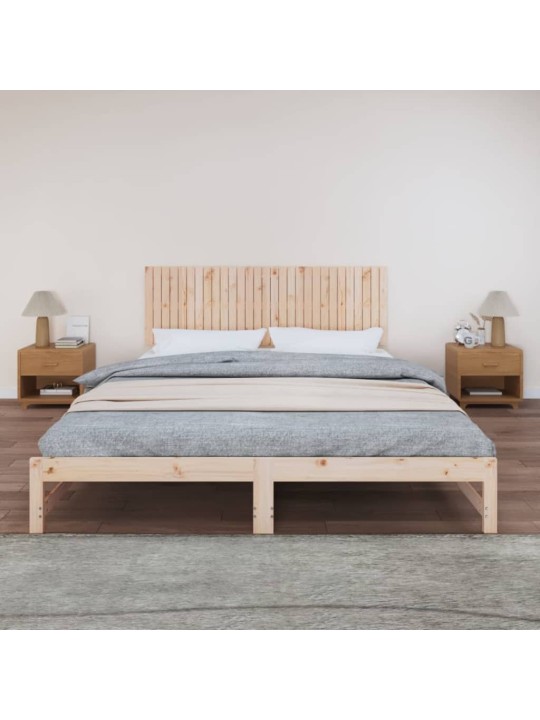 Nástěnné čelo postele 185 x 3 x 60 cm masivní borové dřevo