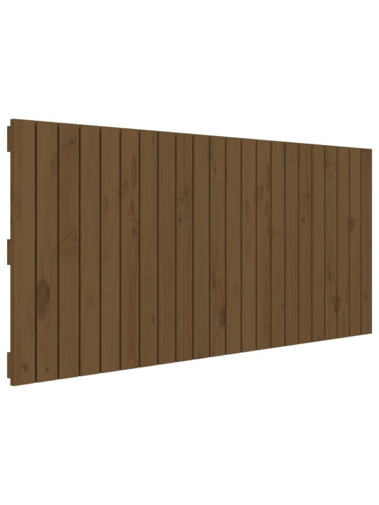 Nástěnné čelo postele medově hnědé 140x3x60 cm masivní borovice