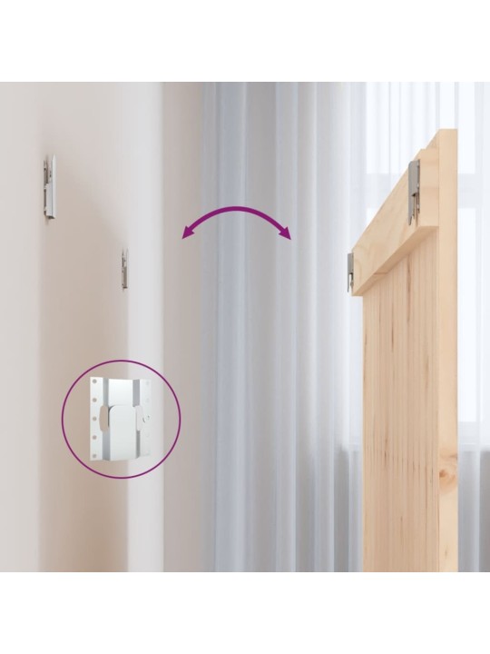Nástěnné čelo postele 108 x 3 x 90 cm masivní borové dřevo