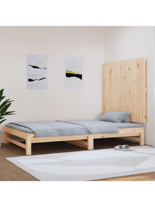 Nástěnné čelo postele 108 x 3 x 90 cm masivní borové dřevo