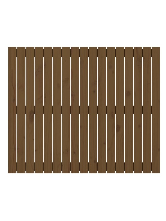 Nástěnné čelo postele medově hnědé 108x3x90 cm masivní borovice