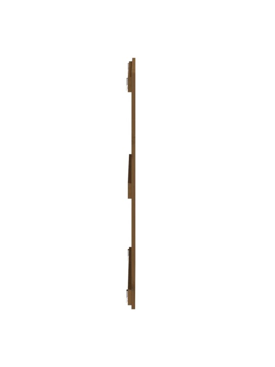 Nástěnné čelo postele medově hnědé 108x3x90 cm masivní borovice