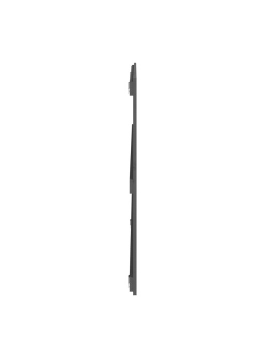 Nástěnné čelo postele šedé 204x3x90 cm masivní borové dřevo