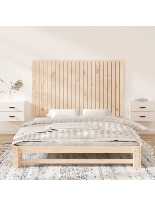 Nástěnné čelo postele 147 x 3 x 90 cm masivní borové dřevo