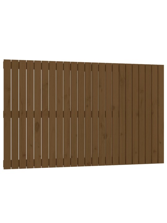Nástěnné čelo postele medově hnědé 147x3x90 cm masivní borovice