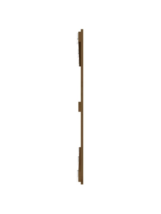 Nástěnné čelo postele medově hnědé 147x3x90 cm masivní borovice