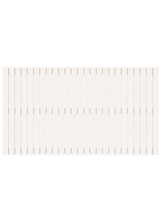Nástěnné čelo postele bílé 159,5x3x90 cm masivní borové dřevo