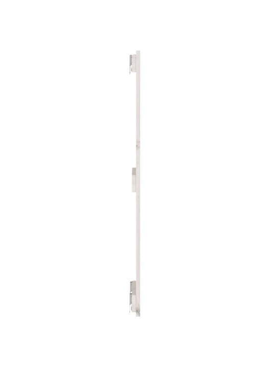 Nástěnné čelo postele bílé 82,5x3x90 cm masivní borové dřevo