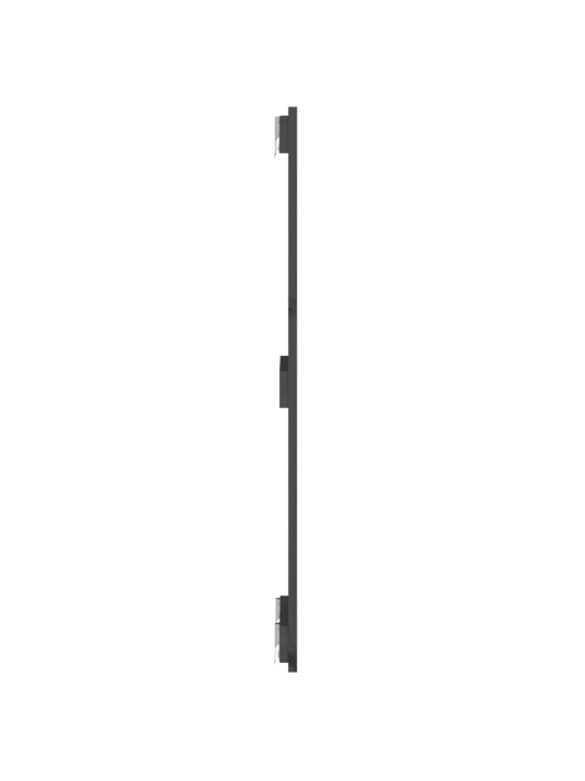 Nástěnné čelo postele šedé 82,5x3x90 cm masivní borové dřevo