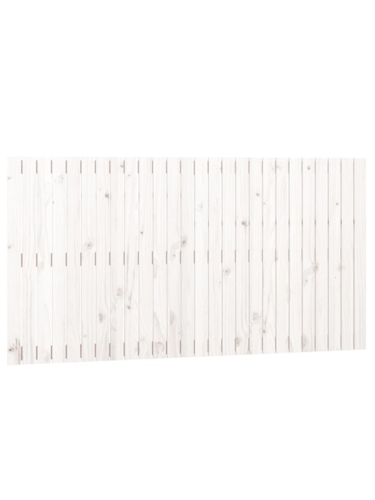 Nástěnné čelo postele bílé 166 x 3 x 90 cm masivní borové dřevo