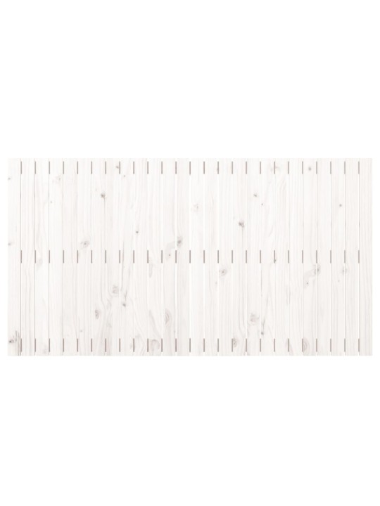 Nástěnné čelo postele bílé 166 x 3 x 90 cm masivní borové dřevo