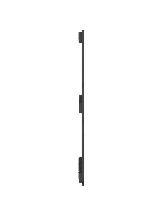 Nástěnné čelo postele šedé 166 x 3 x 90 cm masivní borové dřevo