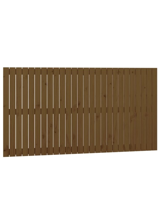 Nástěnné čelo postele medově hnědé 166x3x90 cm masivní borovice