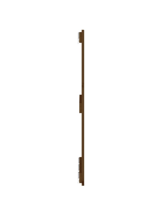 Nástěnné čelo postele medově hnědé 166x3x90 cm masivní borovice