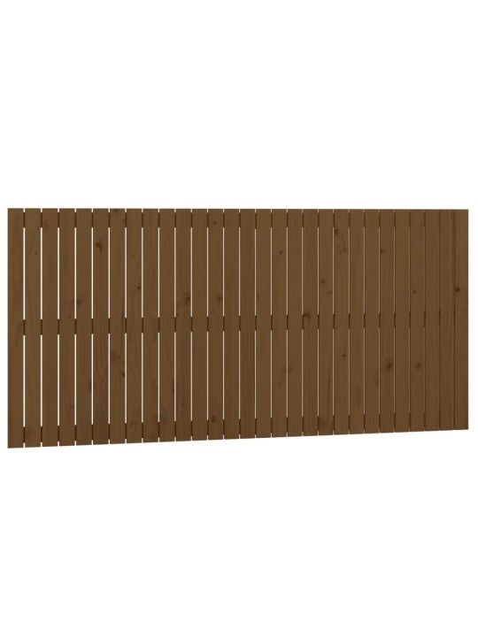 Nástěnné čelo postele medově hnědé 185x3x90 cm masivní borovice