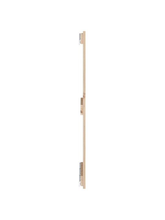 Nástěnné čelo postele 140 x 3 x 90 cm masivní borové dřevo