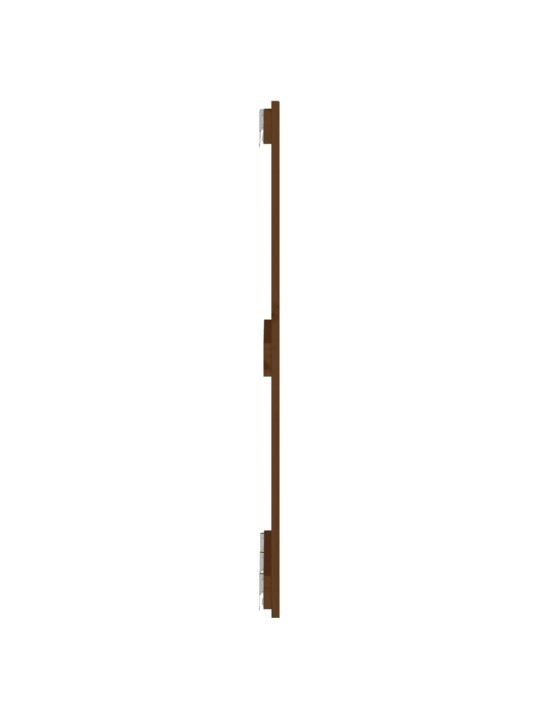 Nástěnné čelo postele medově hnědé 140x3x90 cm masivní borovice
