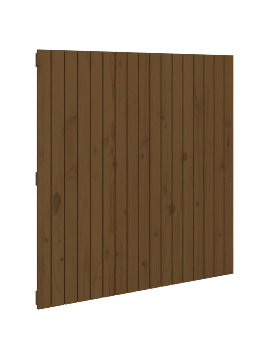 Nástěnné čelo postele medově hnědé 108x3x110cm masivní borovice