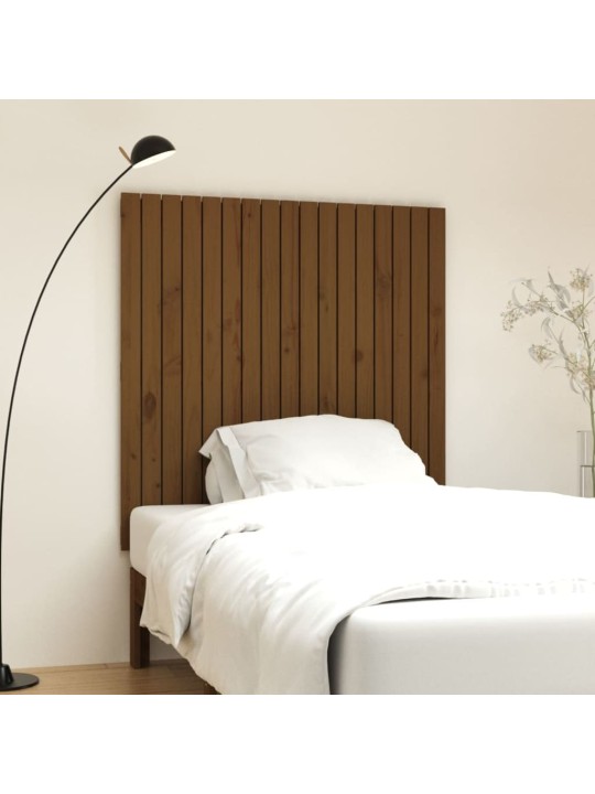 Nástěnné čelo postele medově hnědé 108x3x110cm masivní borovice